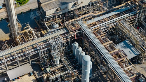 Preview: Aerial view of natural gas separation plant.