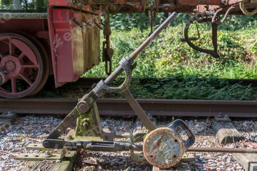 Preview: Old railroad track switch
