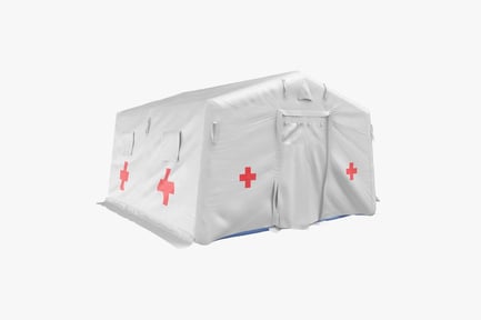 Preview: Medical Relief Tent - Closed with Red Cross