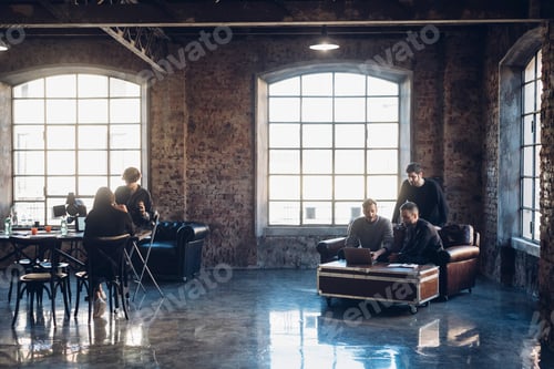 Preview: Designers brainstorming in communal space in studio