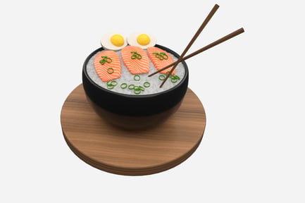 Preview: Rice Bowl 3D Illustration