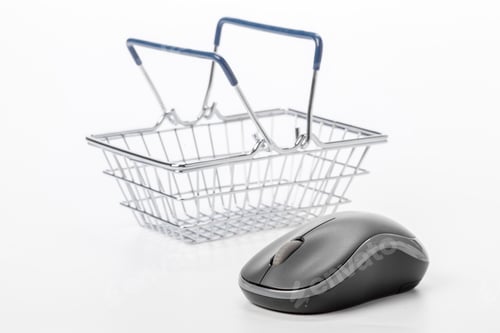 Preview: Computer mouse and shopping basket