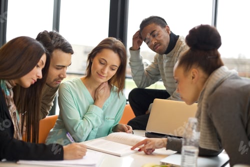Preview: University students working together on project