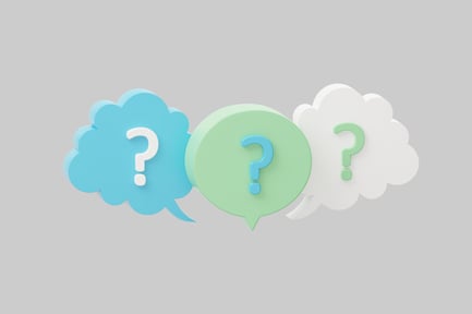 Aperçu: Bulles de questions pastel