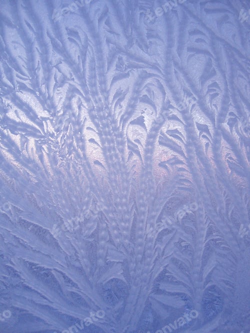 Preview: Ice natural pattern on glass