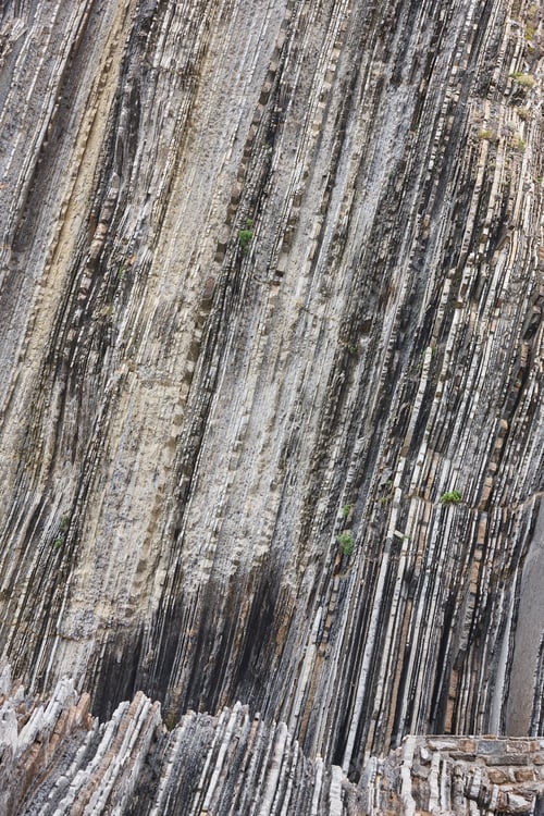 Preview: Flysch dramatic rock formation Cantabric coastline in Zumaia, Euskadi. Spain