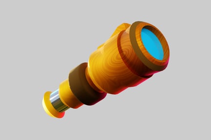 Preview: Pirate telescope with blue lens