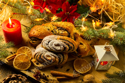 Preview: Christmas poppy seed cake