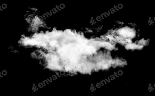 Preview: White Clouds Surface Background,fluffy Smoke, Steam, Fog or Haze
