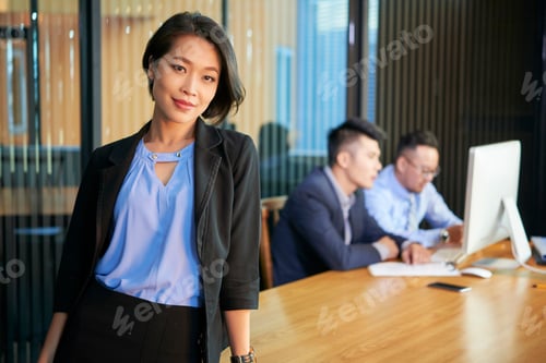 Preview: Attractive Asian Businesswoman Portrait