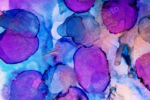 Preview: Abstract colorful background. Mixing alcohol ink paintings. Modern art.