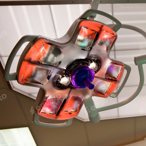 Preview: Overhead Examination Light in a Hospital Operating Room