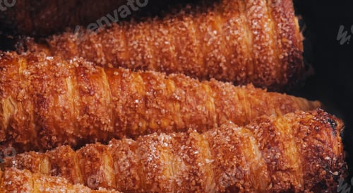 Preview: waffle sweet cone close up background