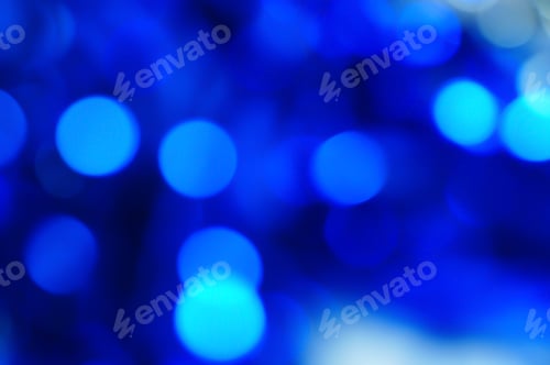 Preview: Bokeh Blue Vivid Color Background