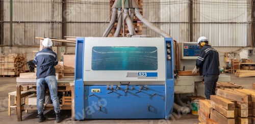 Preview: Woodworkers operate machines, tend lathes to cut, shape wood fixtures in manufacturing process