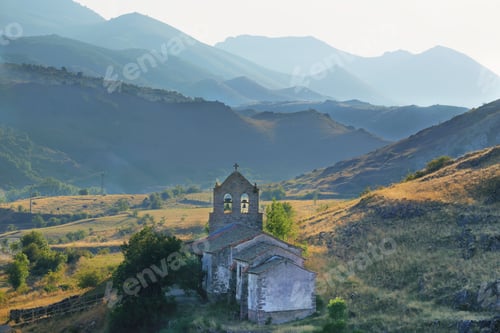 Preview: Views of ermitage near Villafeliz de Babia village, Spain
