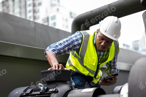 Preview: Industrial engineer work on site. engineer visit and inspection site engineer at industrial site