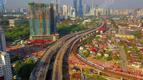 Preview: Kuala Lumpur Downtown, Malaysia, urban city in Asia.