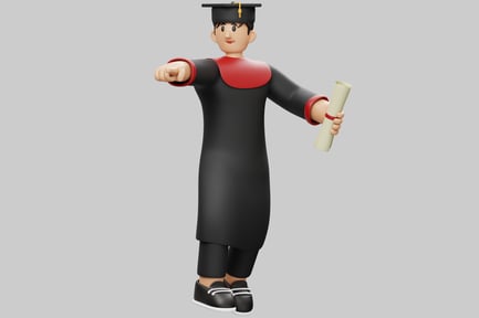 Preview: Graduate holding diploma