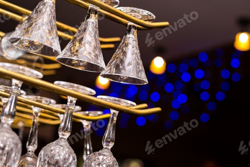 Preview: Glasses for alcohol on a bar