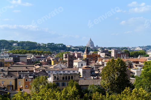 Preview: Rome, Italy. Aerial view of the city center