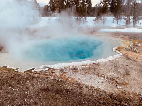Preview: Beautiful hot springs and water systems in Yellowstone National Park.