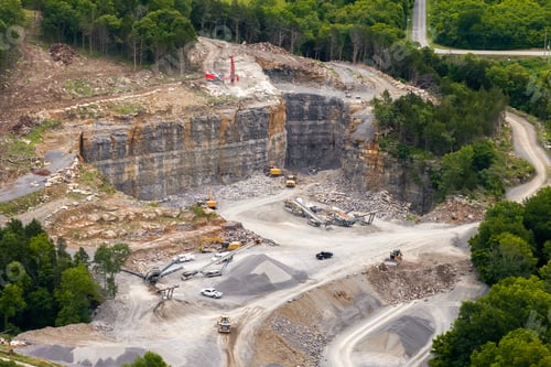 Preview: Open-pit mine of gravel materials for construction industry