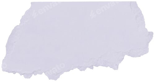 Preview: Torn abstract piece of textured clean white paper isolated with copy space for scrapbook design