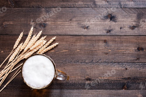 Preview: Wooden Background with Beer