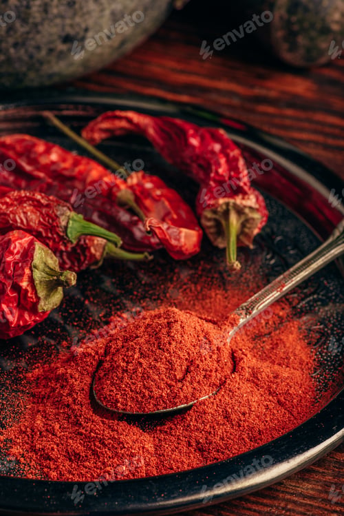 Preview: Spoonful of ground chili pepper