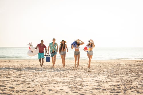 Preview: Friends having fun on the beach