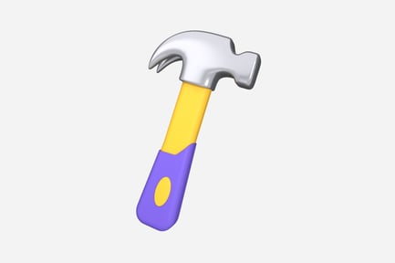 Preview: Hammer Chunky 3D Illustration