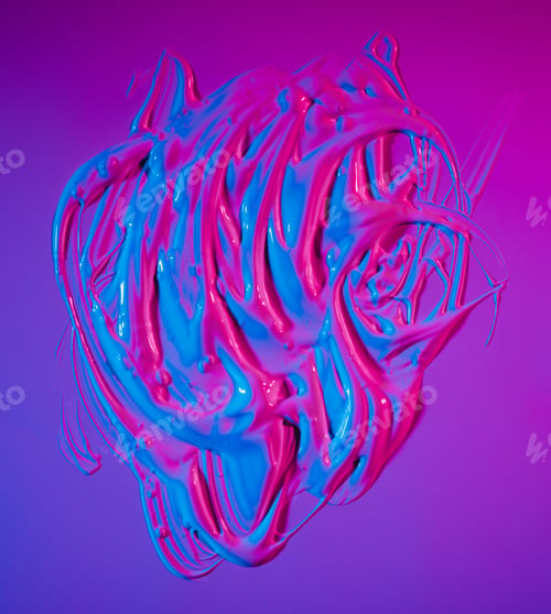 Preview: Puddle of neon paint