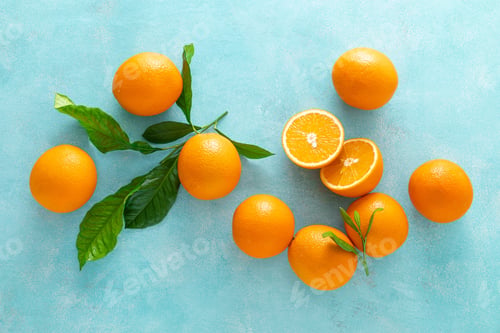 Preview: Oranges, fresh fruits, vitamin C concept