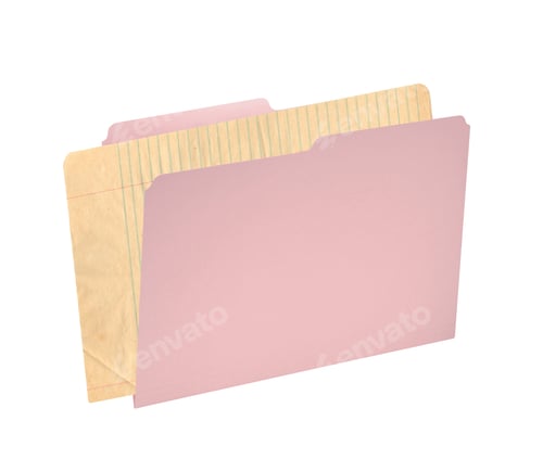 Preview: folder for documents isolated on white