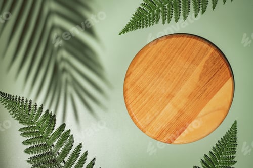 Preview: Top view of wooden podium