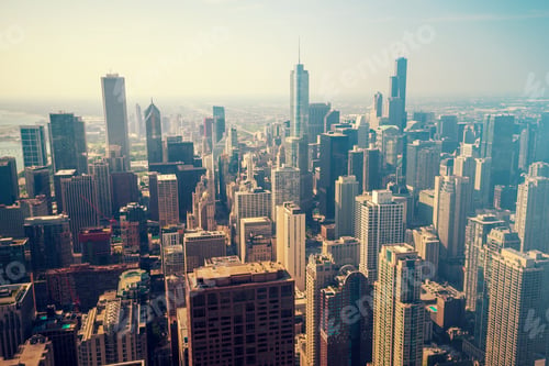 Preview: Chicago city skyline, USA