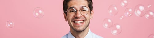 Preview: Young white man wearing bow tie smiling and looking at camera