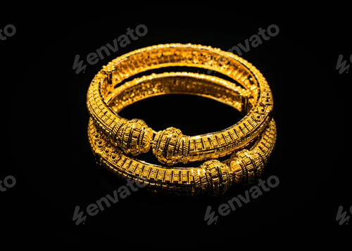Preview: Beautiful gold bangles