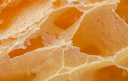 Preview: Croissant crumb macro texture with airy layers
