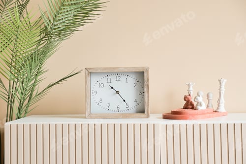 Preview: simple modern clock at home