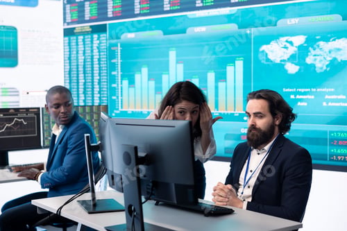 Preview: Displeased project manager sharing the failure with her worker