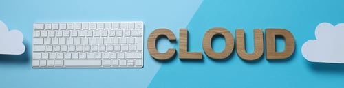 Preview: The word "Coloud" in wooden letters on a blue background