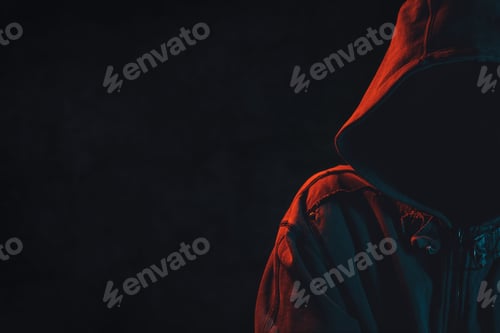 Preview: Criminal person with hoodie