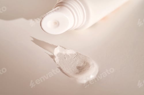 Preview: Cosmetic Cream Tube With a White Cream