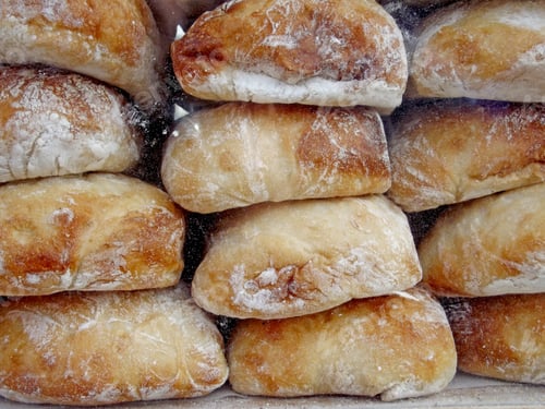 Preview: Fresh ciabatta bakery bread at the farmer's market