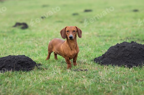 Preview: Dachshund on the grass