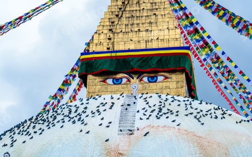 Preview: Landscape view of boudhanath stupa