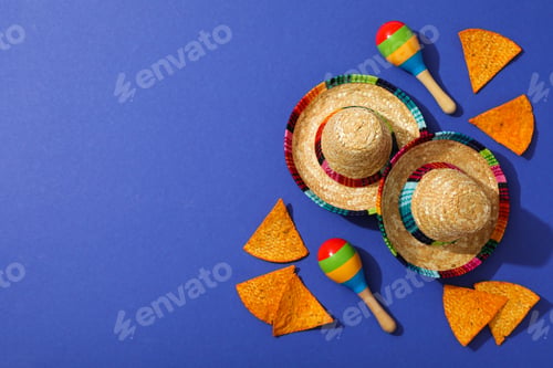 Preview: Composition for Cinco de Mayo concept, space for text