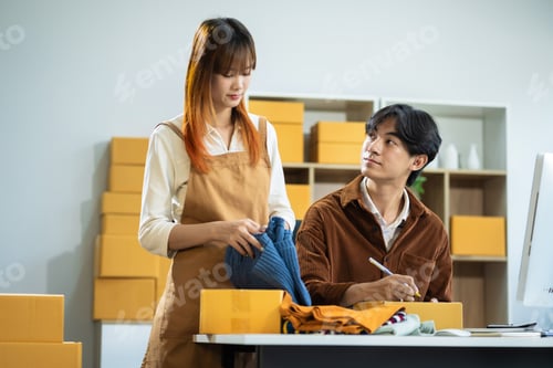 Preview: Couple start up small business owner.